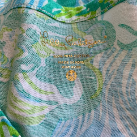 Lilly Pulitzer Palmetto Mini Dress in Wave Rider Lagoon Green - Picture 9 of 12